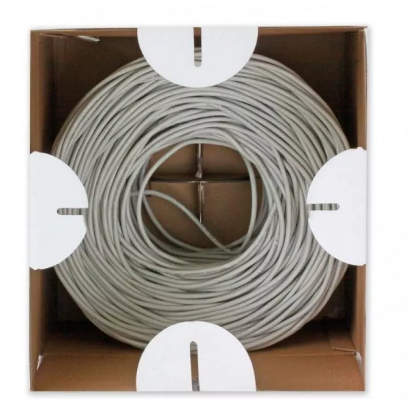 Techly ITP9-FLU-0305 tīkla kabelis 305 m Cat6 U/UTP (UTP) Pelēks
