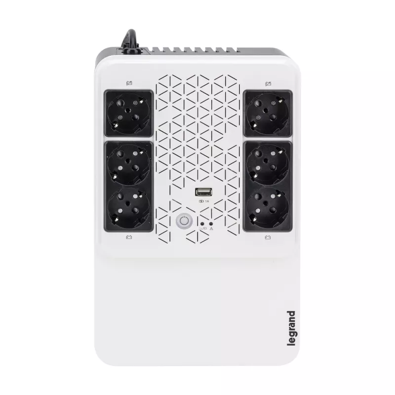 Legrand Keor ASI MULTIPLUG 600 FR nepārtrauktās barošanas bloks (UPS), Line-Interactive, 0,6 kVA, 360 W, 6 AC ligzdas