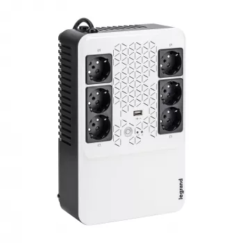 Legrand Keor ASI MULTIPLUG 800 FR nepārtrauktās barošanas avots (UPS) Line-Interactive 0.8 kVA 480 W 6 AC kontaktligzdas