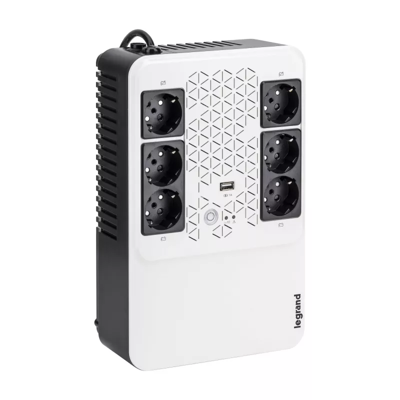Legrand Keor Multiplug 800 AVR 310084 līnijinteraktīvais UPS, 800 VA / 480 W, 6 FR kontaktligzdas (4+2), USB, RJ-45