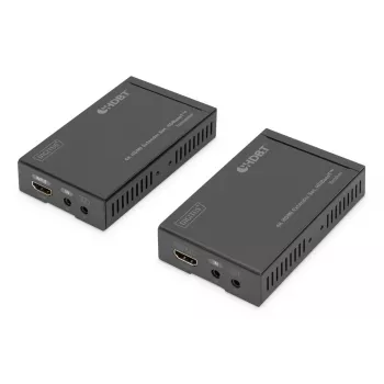 DIGITUS 4K HDMI pagarinātāju komplekts, HDBaseT 70 m pa tīkla kabeli (Cat 5E, 6, 7) UHD 4K2K/30 Hz