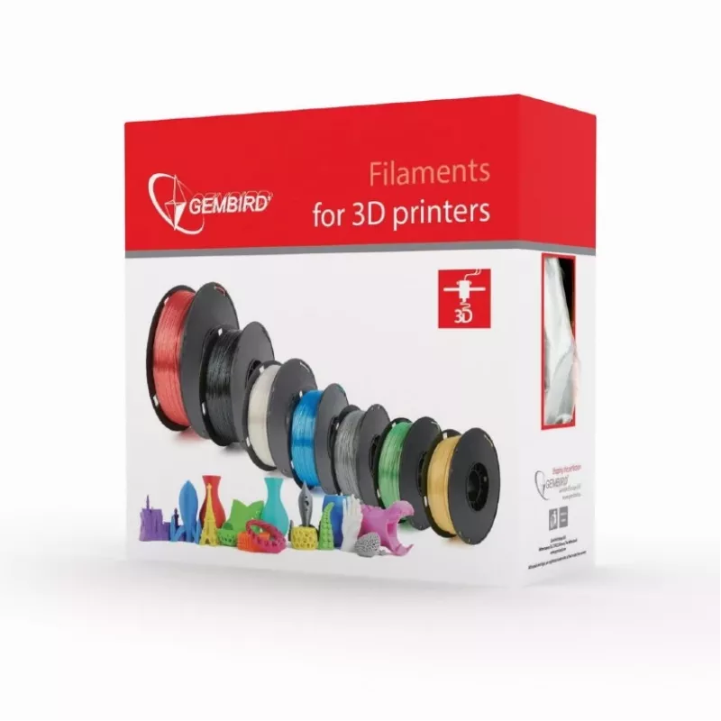 3D drukas materiāls Gembird 3DP-PLA1.75-01-BR