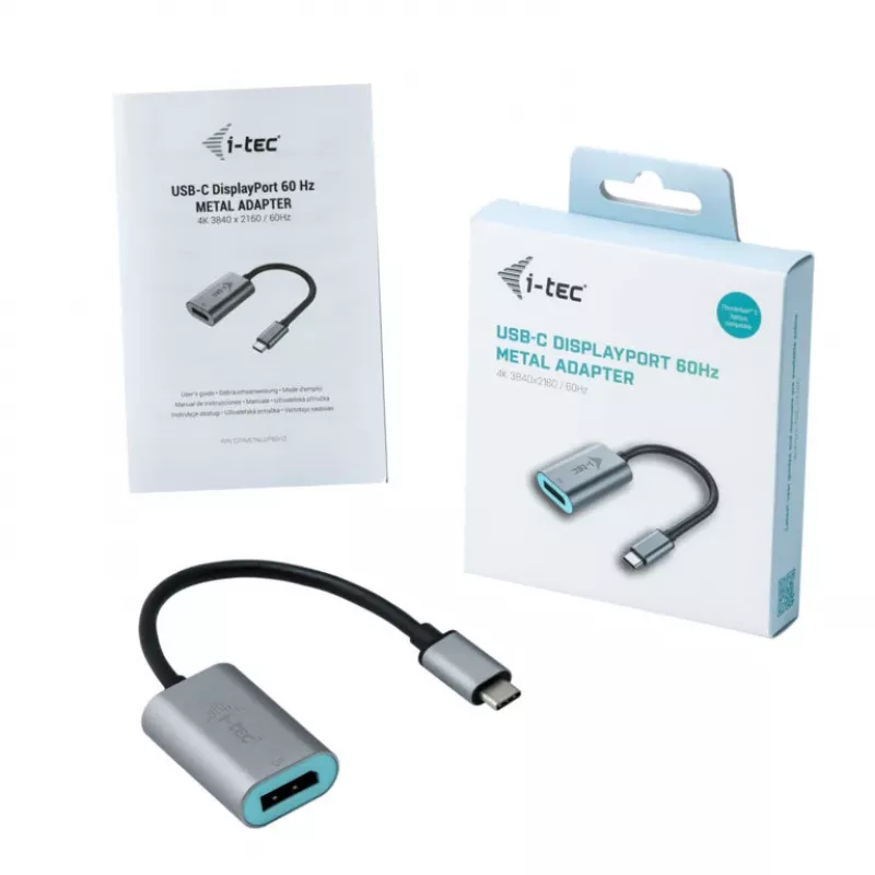 i-tec Metal USB-C uz DisplayPort adapteris 4K/60Hz