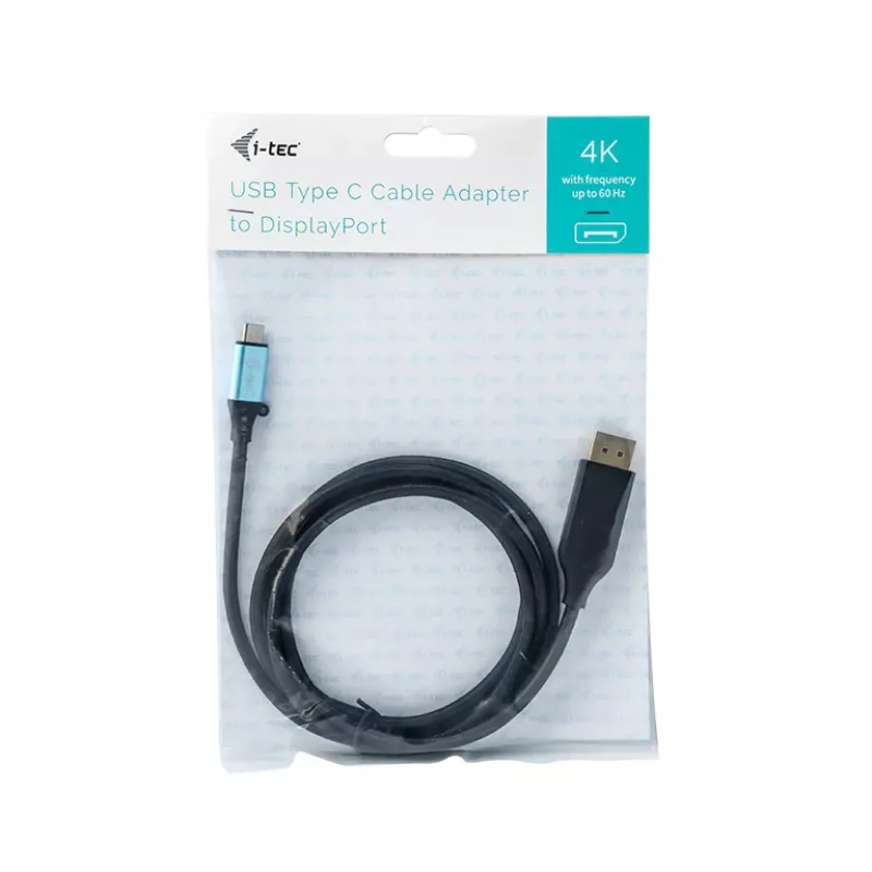 i-tec USB-C uz DisplayPort adaptera kabelis 4K / 60 Hz 150cm