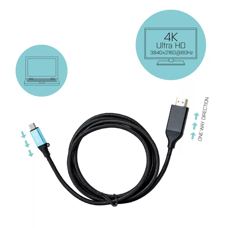 i-tec USB-C HDMI kabeļa adapteris 4K / 60 Hz 150 cm