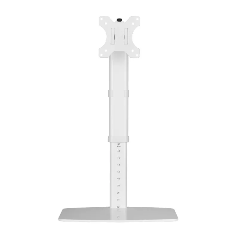 Techly ICA-LCD 260 monitora statīvs 68.6 cm (27 collas) Galda Balts