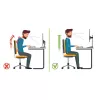 Techly ICA-LCD 260 monitora statīvs 68.6 cm (27 collas) Galda Balts
