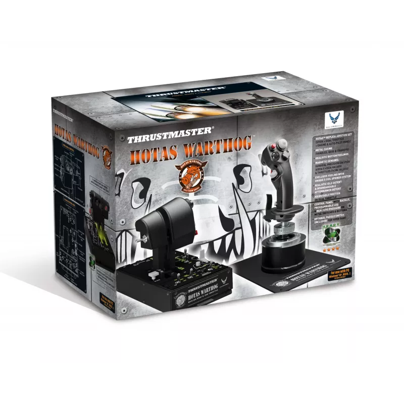 Thrustmaster Hotas Warthog Black Joystick PC — A-10C replika HOTAS komplekts