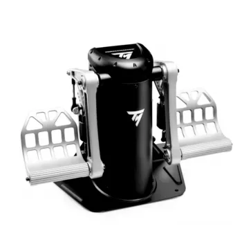 Thrustmaster TPR Rudder pedāļi melni, sudraba USB lidojumu simulators PC
