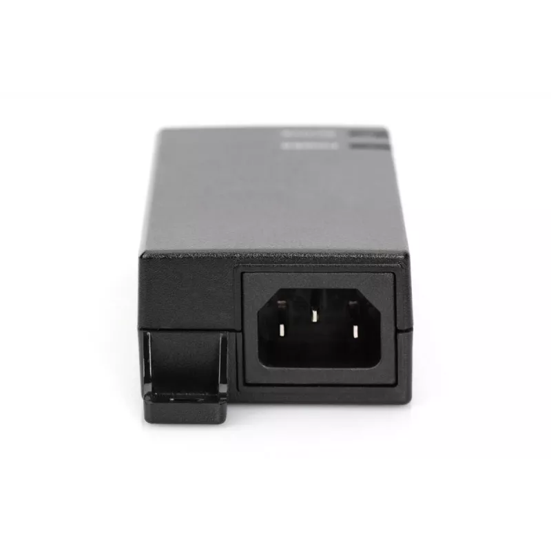 DIGITUS Gigabitu PoE Injectors, 802.3af 10/100/1000Mbps, Strāvas tapas:4/5(+),7/8(-), Izejas maks. 48V, 15.4W