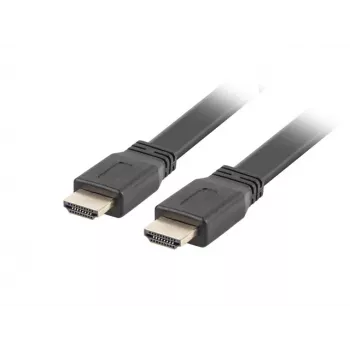 HDMI kabelis LANBERG CA-HDMI-21CU-0018-BK 1.8 m — HDMI 2.0, 18 Gbit/s, ARC, Ethernet, apzeltīti kontakti