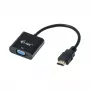 i-tec HDMI uz VGA kabeļa adapteris, 0.15 m, HDMI, VGA, vīrietis, sieviete, 1920 x 1080 pikseļi