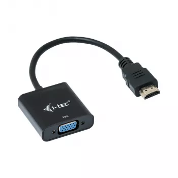 i-tec HDMI uz VGA kabeļa adapteris, 0.15 m, HDMI, VGA, vīrietis, sieviete, 1920 x 1080 pikseļi