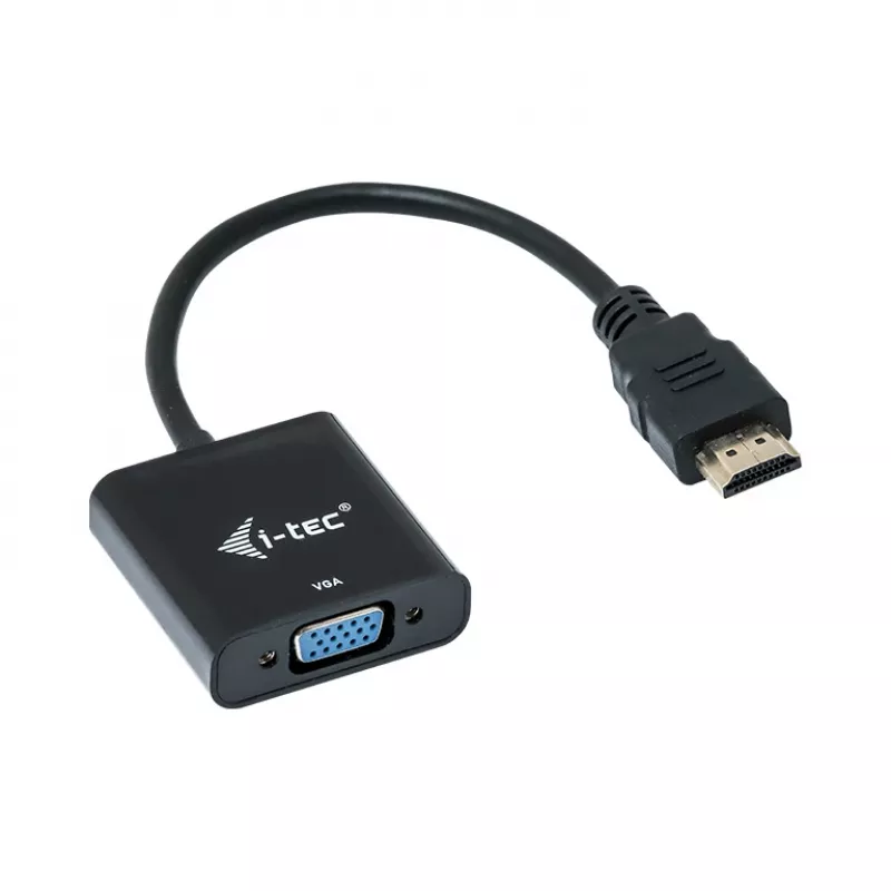 i-tec HDMI uz VGA kabeļa adapteris, 0.15 m, HDMI, VGA, vīrietis, sieviete, 1920 x 1080 pikseļi