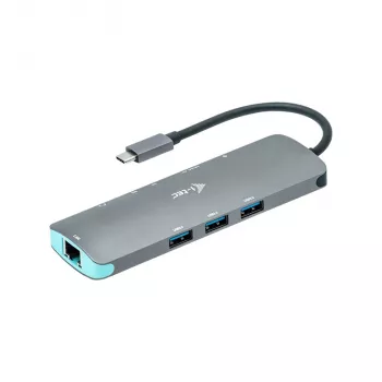 i-tec Metal USB-C Nano Docking Station 4K HDMI LAN Power Delivery 100 W