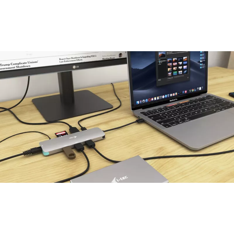 i-tec Metal USB-C Nano Docking Station 4K HDMI LAN Power Delivery 100 W