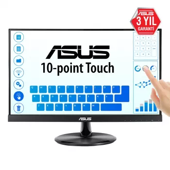 ASUS VT229H dators monitors 54,6 cm (21,5 colli) 1920 x 1080 pikseļi Full HD LED skārienekrāns Melns