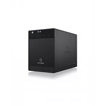 ICY BOX IB-3740-C31 ārējais HDD/SSD korpuss, melns, 2.5/3.5 collu