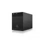 ICY BOX IB-3740-C31 ārējais HDD/SSD korpuss, melns, 2.5/3.5 collu