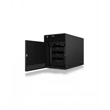 ICY BOX IB-3740-C31 ārējais HDD/SSD korpuss, melns, 2.5/3.5 collu