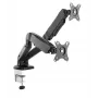 ICY BOX IB-MS304-T Divu monitoru stiprinājums 68.6 cm (27 collas) Galda melns