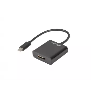 USB grafikas adapteris LANBERG AD-UC-HD-01, melns, vīriešu/sieviešu savienotāji