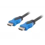 HDMI kabelis LANBERG CA-HDMI-20CU-0150-BK — 15 m, HDMI 2.0, Type A, 18 Gbit/s, 4K@60Hz, ARC, Ethernet