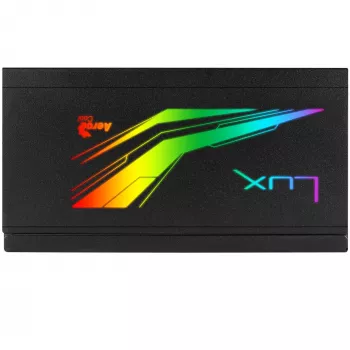 Aerocool LUXRGB550M 550W 80Plus Bronze 230V Melns daļēji modulārs barošanas bloks ar RGB apgaismojumu