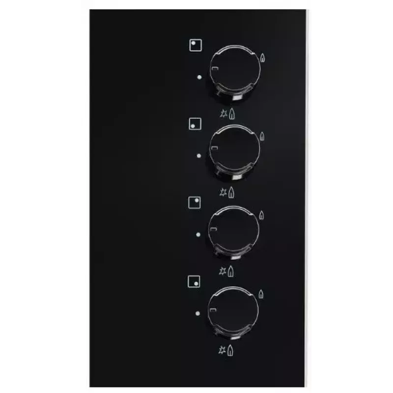 Electrolux EGG6407K Melna iebūvējama gāzes plīts virsma 59 cm 4 degļi