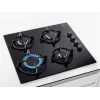 Electrolux EGG6407K Melna iebūvējama gāzes plīts virsma 59 cm 4 degļi