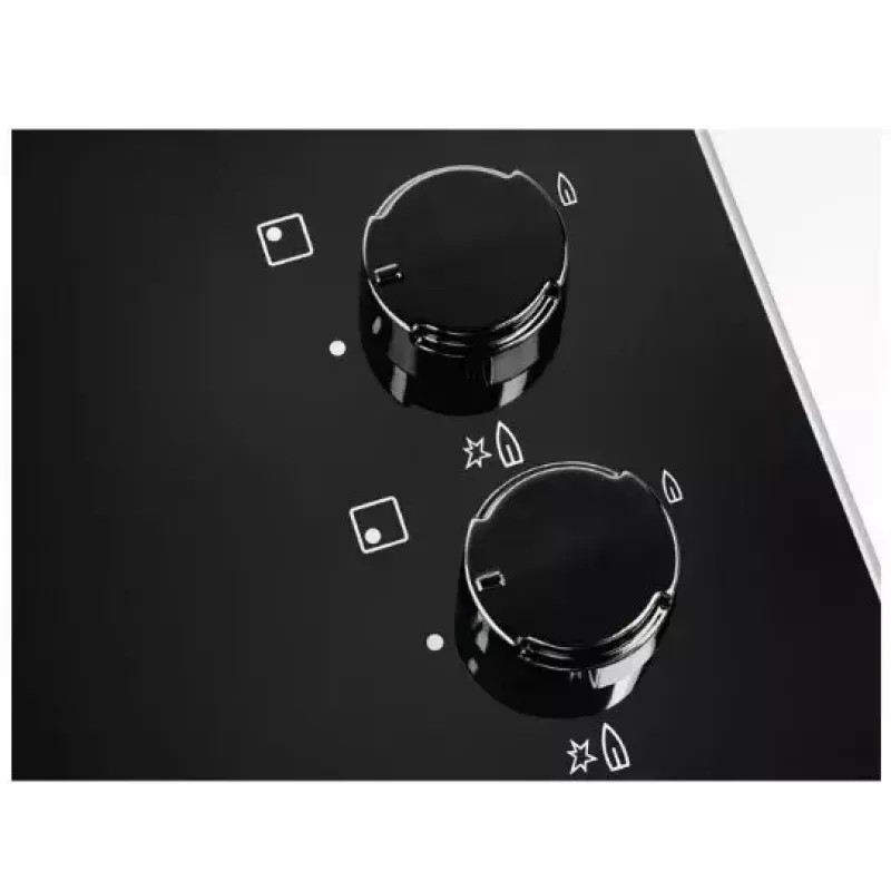 Electrolux EGG6407K Melna iebūvējama gāzes plīts virsma 59 cm 4 degļi