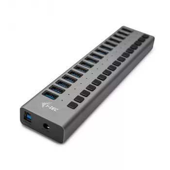 i-tec USB 3.0 16 portu uzlādes centrmezgls + 90 W barošanas adapteris