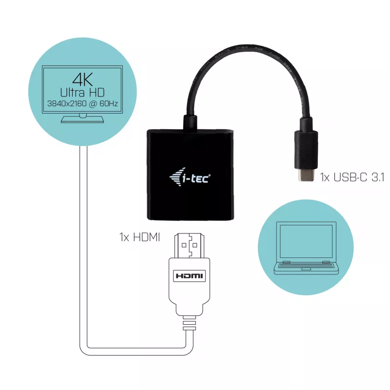i-tec USB-C uz HDMI adapteris 4K/60 Hz