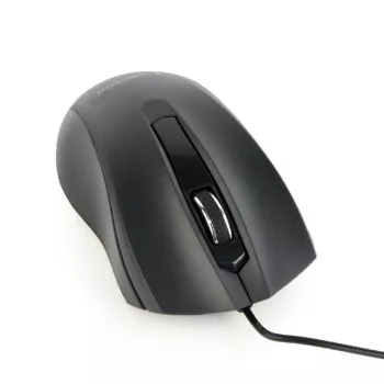 Vadu ambidextrous optiskā pele Gembird MUS-3B-01 — USB Type-A, 1000 DPI, 3 pogas, melna