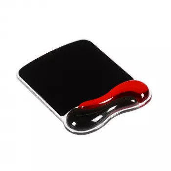 Kensington Duo Gel Mouse Pad ar Plaukstas Balstu — Sarkans/Melns