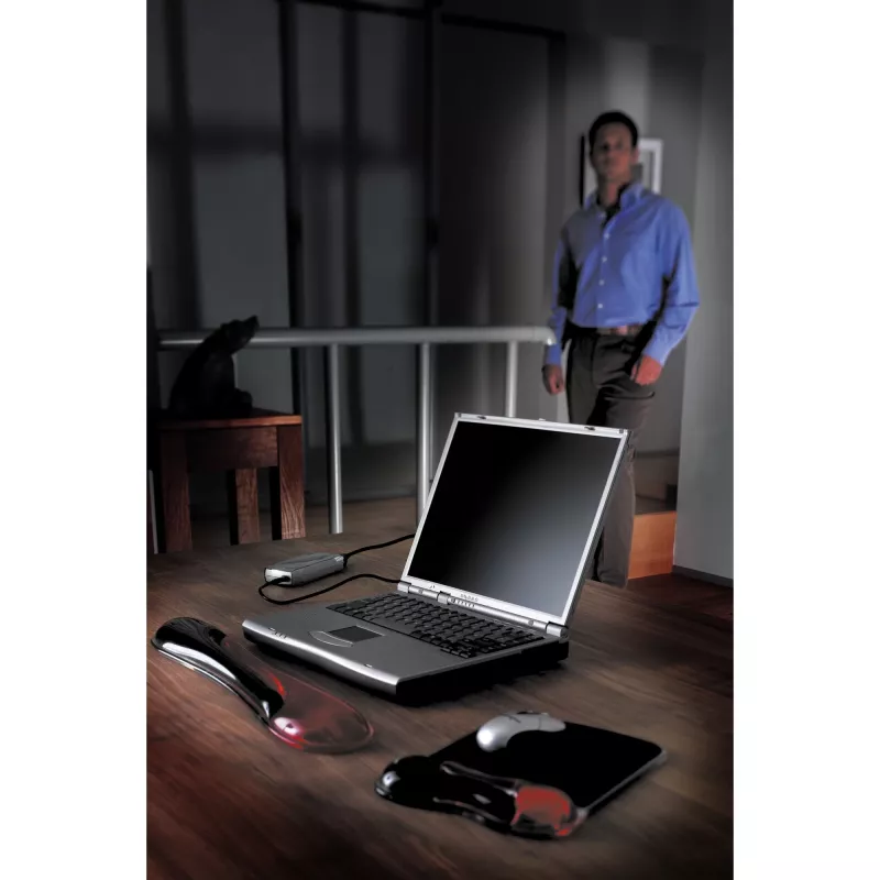 Kensington Duo Gel Mouse Pad ar Plaukstas Balstu — Sarkans/Melns