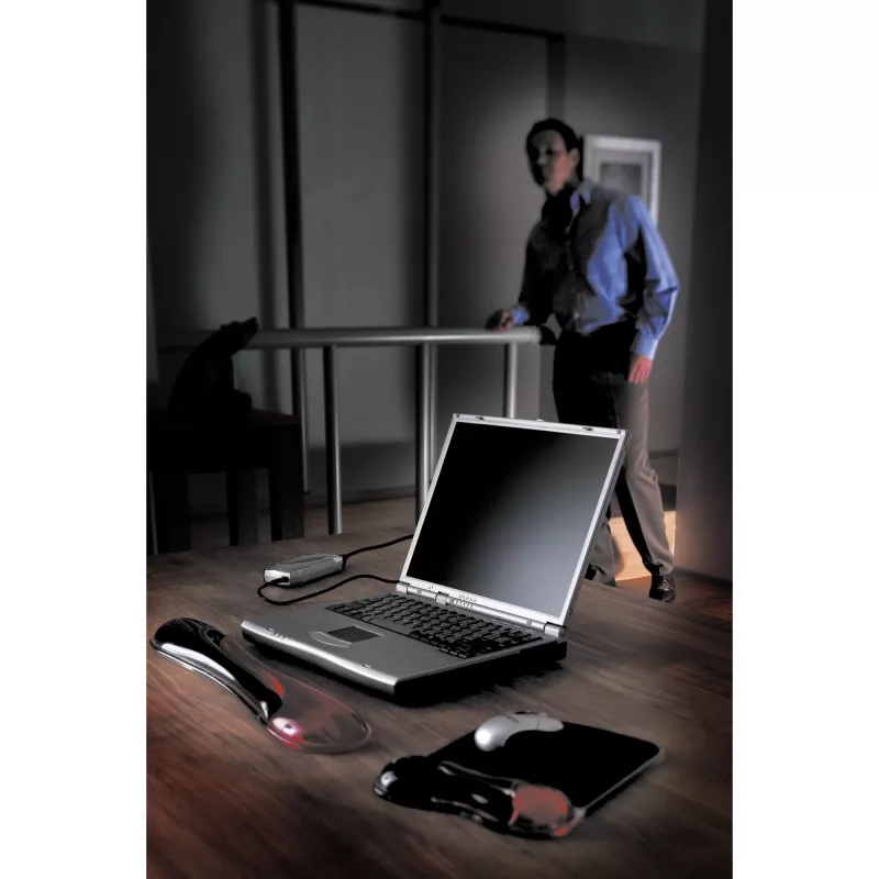 Kensington Duo Gel Mouse Pad ar Plaukstas Balstu — Sarkans/Melns