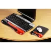 Kensington Duo Gel Mouse Pad ar Plaukstas Balstu — Sarkans/Melns