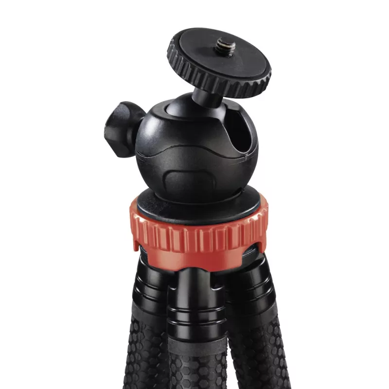 Hama “FlexPro” statīvs viedtālrunim / action kamerai 3 kājas Melns, Sarkans