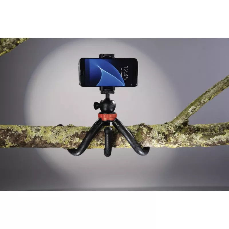 Hama “FlexPro” statīvs viedtālrunim / action kamerai 3 kājas Melns, Sarkans