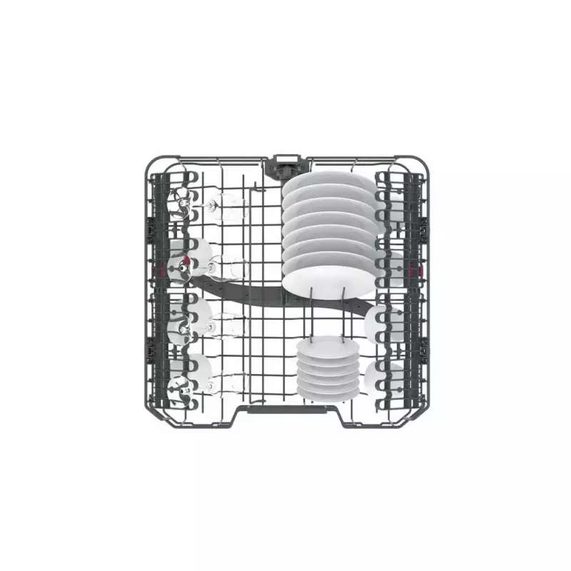 Daļēji iebūvējamā trauku mazgājamā mašīna WHIRLPOOL WIC 3C26 F — 60 cm, 14 komplekti, 46 dB, Energoklase E