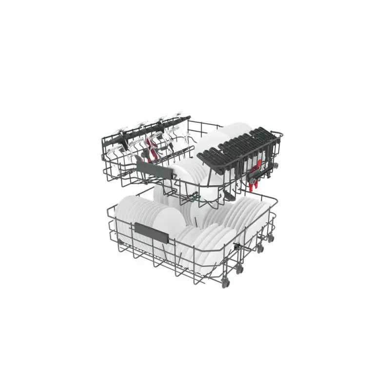 Daļēji iebūvējamā trauku mazgājamā mašīna WHIRLPOOL WIC 3C26 F — 60 cm, 14 komplekti, 46 dB, Energoklase E