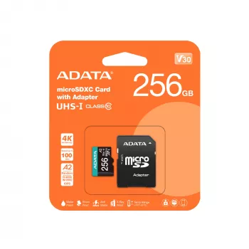 MicroSDXC ADATA Premier Pro 256GB UHS-I AUSDX256GUI3V30SA2-RA1