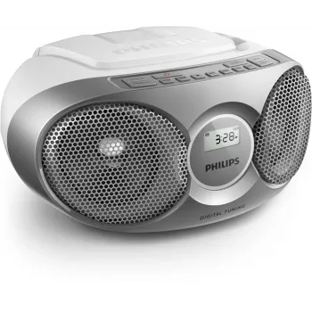 Philips AZ215S/12 pārnēsājama stereo sistēma 3 W FM Sudraba