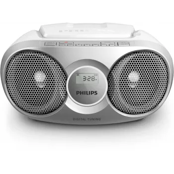 Philips AZ215S/12 pārnēsājama stereo sistēma 3 W FM Sudraba