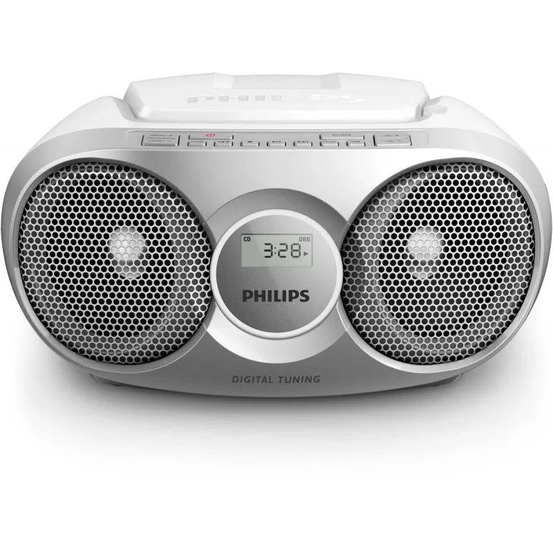 Philips AZ215S/12 pārnēsājama stereo sistēma 3 W FM Sudraba