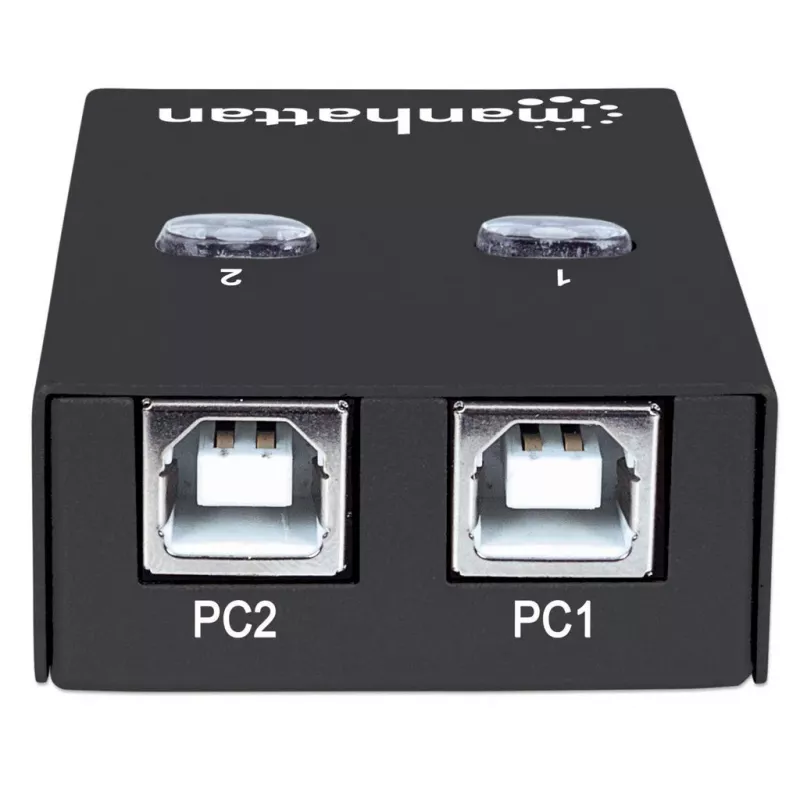Manhattan 162005 USB 2.0 automātiskais 2 portu slēdzis, 480 Mbps