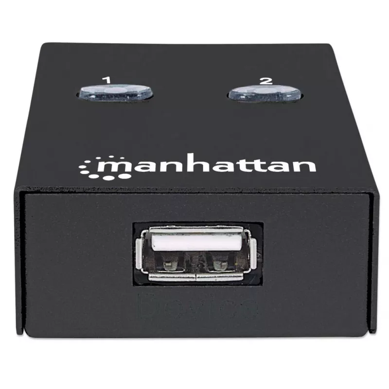 Manhattan 162005 USB 2.0 automātiskais 2 portu slēdzis, 480 Mbps