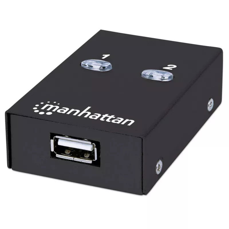 Manhattan 162005 USB 2.0 automātiskais 2 portu slēdzis, 480 Mbps