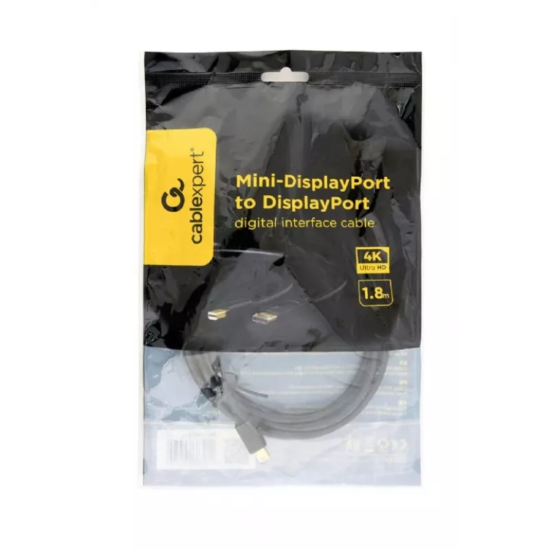 Gembird Cablexpert CCP-mDP2-6 vads no Mini DisplayPort uz DisplayPort, 1,8 m, melns